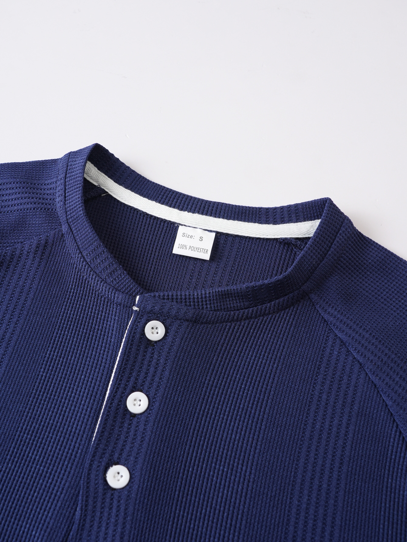 Men's Clothing Men's Summer Shirt Long Sleeve Round Neck Vertical Stripe Style Henry Base T-Shirt For Formal & Casual_viptrois.com