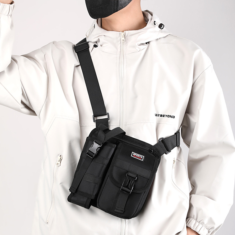 2024 nuevo bolso de pecho de mensajero de un solo hombro transfronterizo multifunción portátil turismo al aire libre deporte botella fabricante de bolsas al por mayor