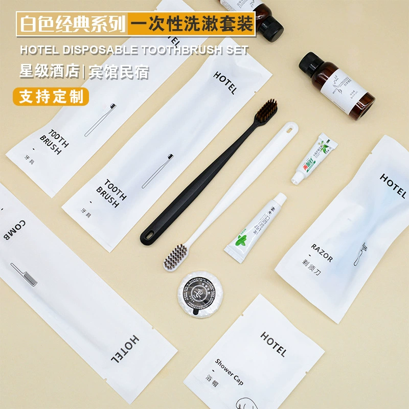Одноразовая зубная щетка в отеле Гостевой дом туалетные принадлежности Мягкая волосатая зубная щетка набор для зубной пасты