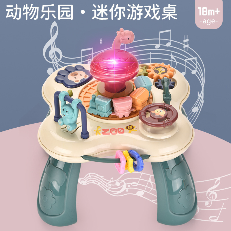 Multifunctional electric game table for infants and young children, early education music toys, enlightenment baby paradise, children's study table wholesale
