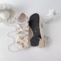 ニャー~柔らかくてかわいい猫の爪2025新作ロリータシューズリボンかわいいロリータレーススイートガール