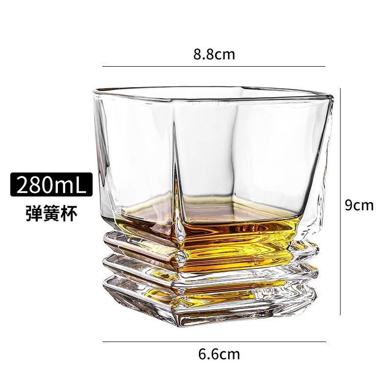 Vaso de whisky de cristal de copa de vino de estilo europeo copa de vidrio de copa de vino vino de copa de vino de bar fábrica