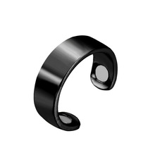 亚马逊爆款 欧美个性指环磁石保健戒指磁吸戒指创意首饰开口戒