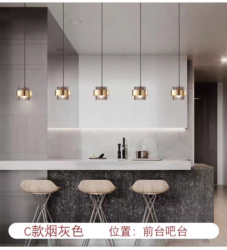 新款个性现代北欧玻璃小吊灯创意咖啡厅餐厅简约卧室床头灯厂家-阿里巴巴