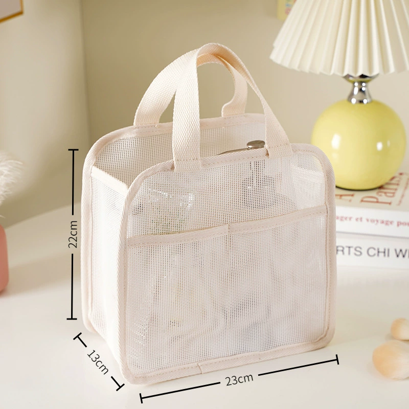 Korean woven handheld purse, storage bag for gym, cosmetic bag, shoulder bag