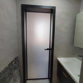 洗手间门厨房门卫浴门卫生间门铝合金门防水双层钢化玻璃门平开门