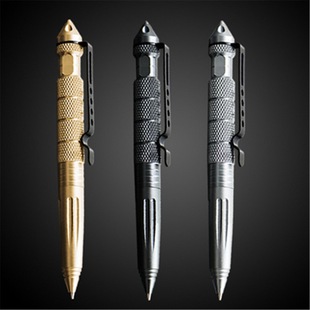 Genuine Outdoor Tungsten Steel Head Tactical Defense EDC Aluminum Alloy Tactical Pen Escape with Broken Window Cone Survival Signature Pen