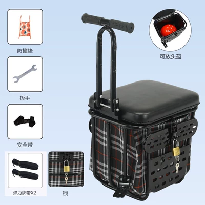 with Storage Space, Child seat shed - black-large-frame-armrests-and-pedals-black-square-lock-straps-default-item
