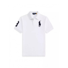 跨境夏季男士商务休闲翻领透气速干抗皱体恤复古绣花高级感polo衫