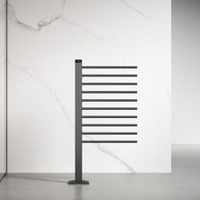 浴室卫生间智能碳纤维加热不锈钢电热毛巾架落地浴巾烘干架毛巾杆