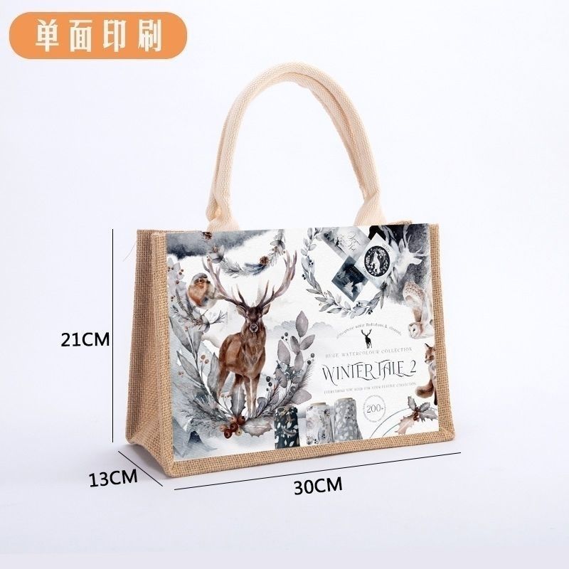 Luna llena, regalo de mano, banquete de bebés, regalo de aniversario, banquete de 100 días, niños, princesas, conduciendo a la casa, bolsa de lino.