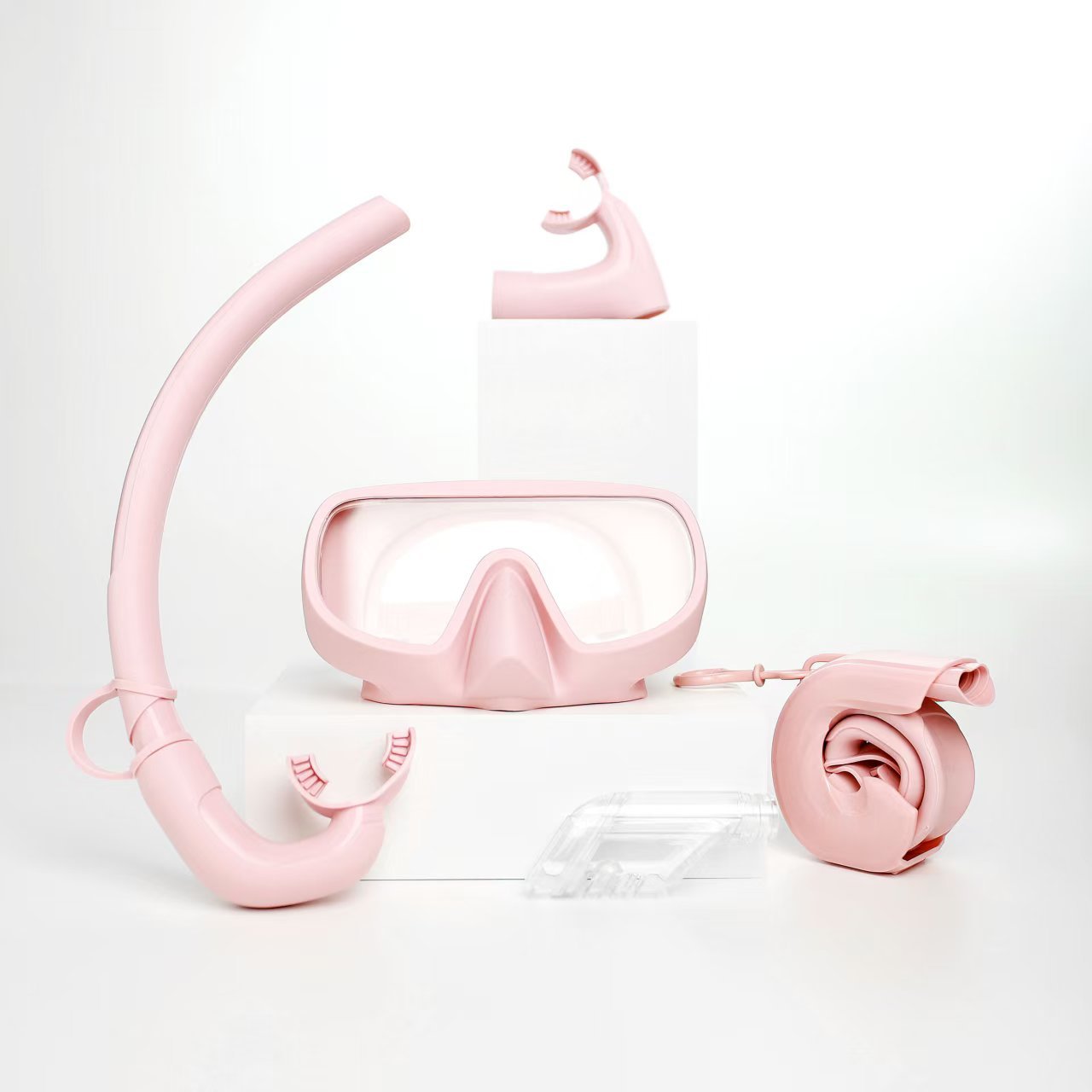 Diving Goggles, Snorkeling Three Treasures Set, New Large-Frame Silicone Mask for Men and Women, Snorkeling Mask, Diving Glasses