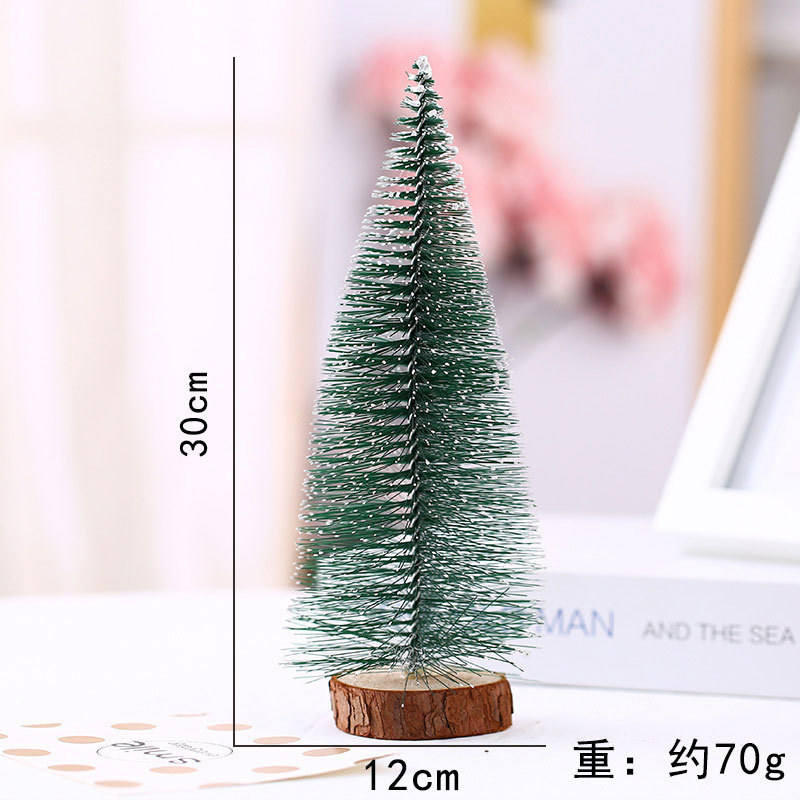 Mini Árbol de Navidad de Mesa de Aguja de Pino Decorativo para Escritorio y Navidad