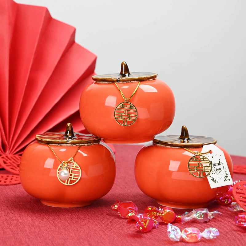 Хурма Ruyi керамическая банка для хурмы банка для чая банка для конфет свадебное украшение банка для конфет помолвка Подарочная коробка для хранения