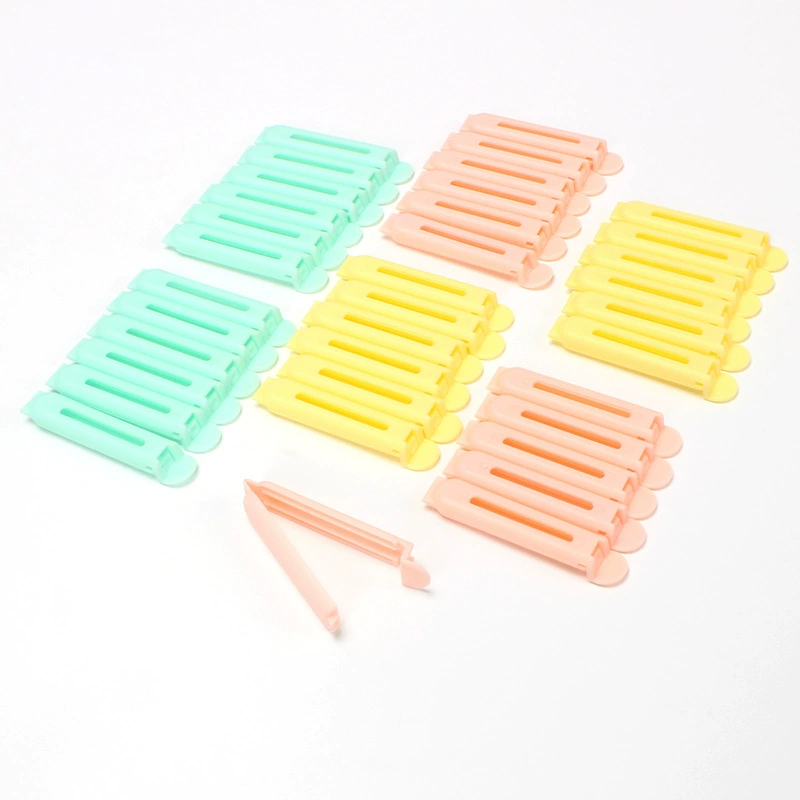 Зажим для герметизации пакетов 7 см, 12/24 шт., для кухни, влагонепроницаемый пластиковый зажим для пищевых продуктов