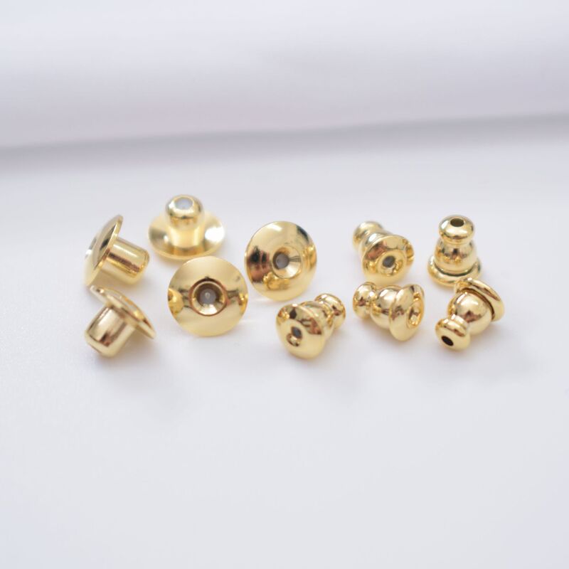 Color-Preserving 14K Gold-Plated Bullet Flying Saucer Ear Plug Accessories Built-In Silicone Classy Earplugs DIY Earrings Ear Stud Plugs Color-Preserving 14K Gold-Plated Bullet Flying Saucer Ear Plug Accessories Built-In Silicone Classy Earplugs DIY Earrings Ear Stud Plugs