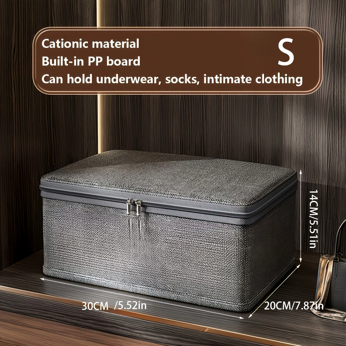 Foldable Storage Box, Capacious Multi-Size Organizer, Small–Super Large, Zipper & Optional Lock