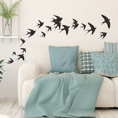 尚易創意動物兒童房牆貼臥室背景牆裝飾貼紙卡通燕子PVC牆貼批發