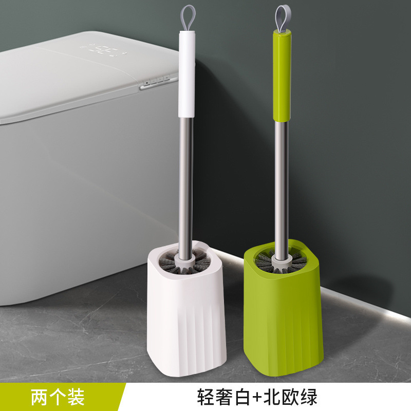 cepillo de inodoro doméstico sin ángulo muerto limpio tipo de pared sin agujeros cepillo de inodoro de mango largo limpio inodoro