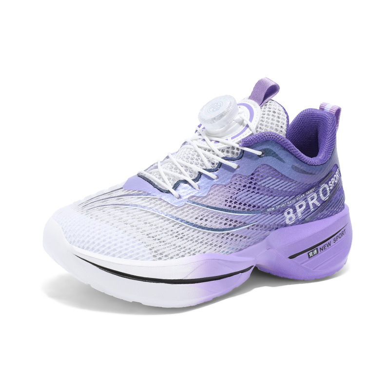 F9 Kidsren's Running Shoes Swivel Buckle Sports Shoes Spring and Summer Mesh Boys and Girls Shoes Lightweight Cushioning Primary School Students Running Shoes