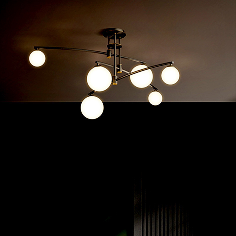 創意北歐客廳吊燈後現代簡約時尚餐廳臥室裝飾燈設計服裝商店燈具