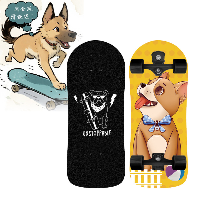 Pet dog cat Skateboard Big head Brush Street wheel factory direct to map a hair Teddy Labrador