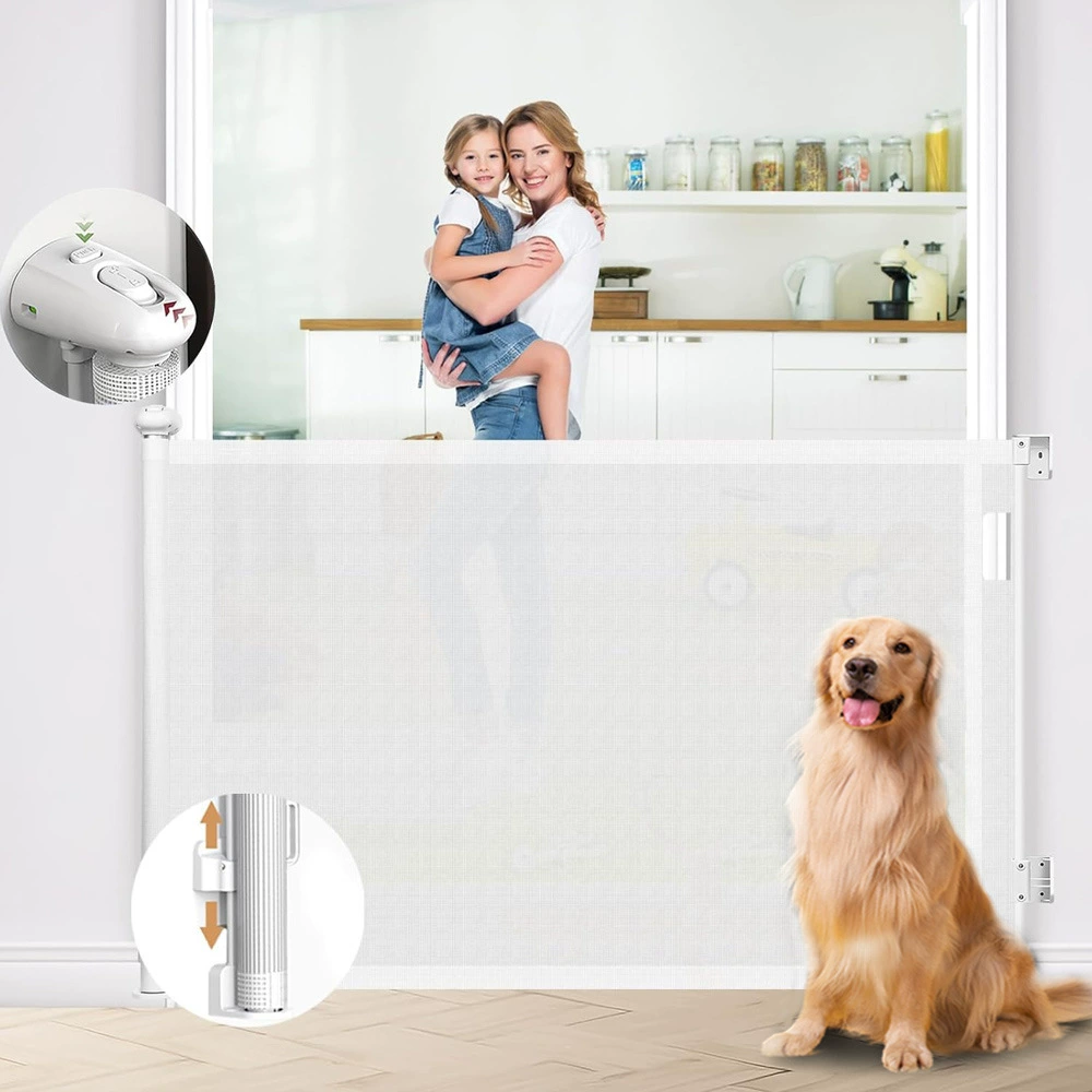 Новая выдвижная перегородка Amazon, без сверления, для защиты от животных, защитный барьер для лестниц и помещений, для безопасности детей