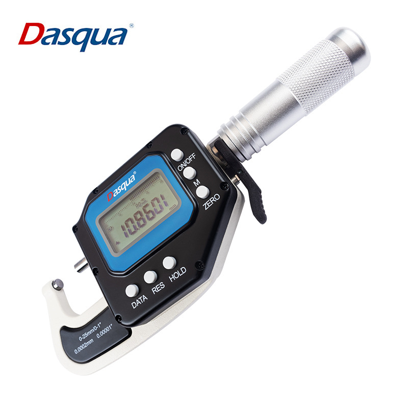 达时科IP65光栅千分尺万分尺高精度0.0002分辨率螺旋测厚测微快动