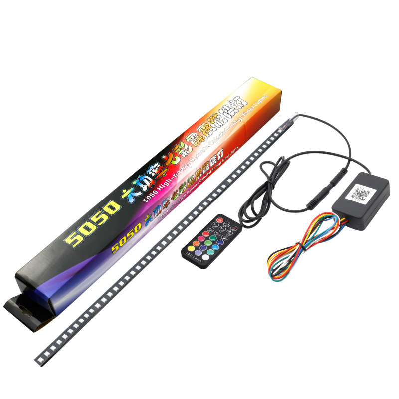 Coche LED Symphony streamer luz de red de coche colorido luz de red de coche control remoto tira de luz RGB luz de ambiente de red