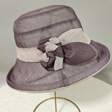 春夏天中老年人妈妈帽子女士遮阳盆帽薄款透气防晒太阳帽奶奶凉帽