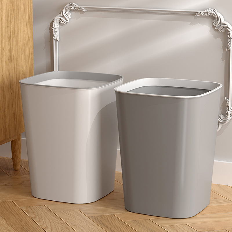 Internet Celebrity ins Style Trash Bin Home Living Room Bedroom Kitchen Bathroom Large Dormitory Office Trash Bin Light Luxury