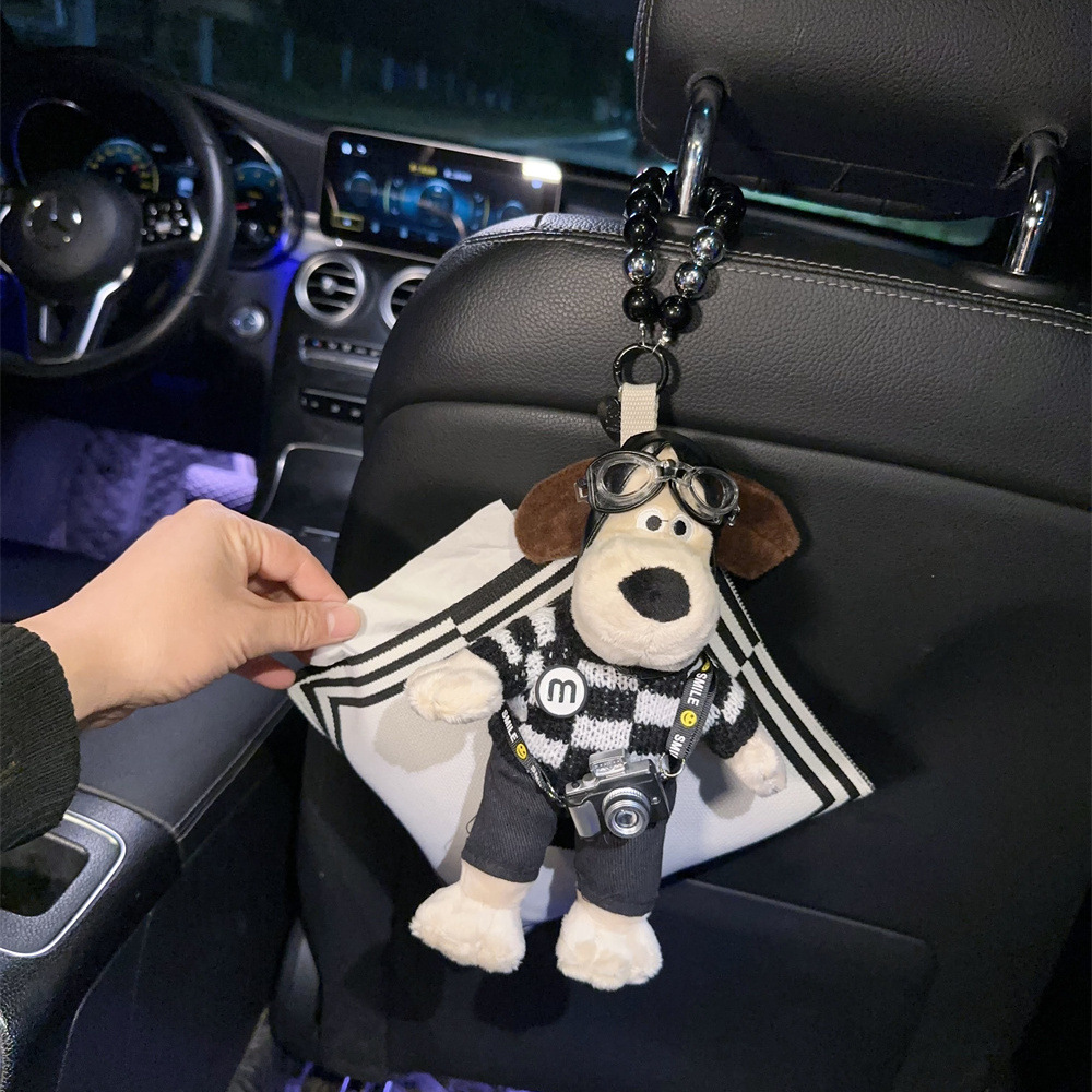 Car-mounted multi-functional hanging trendy pilot cool tissue box bag car supplies for the front and rear seats