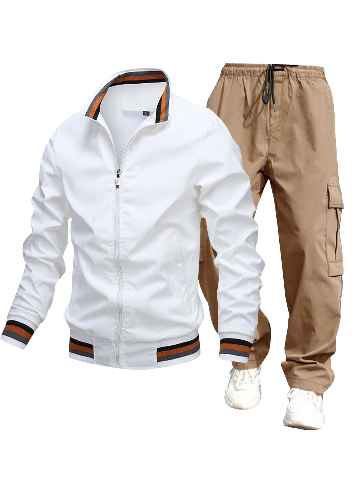 Herrenbekleidung 2024 neuer trendiger Herren-Herbst- und Winter-Freizeitmantel Modetrendmantel Herrenoberteile dünne Jacke Anzug_voghion.com