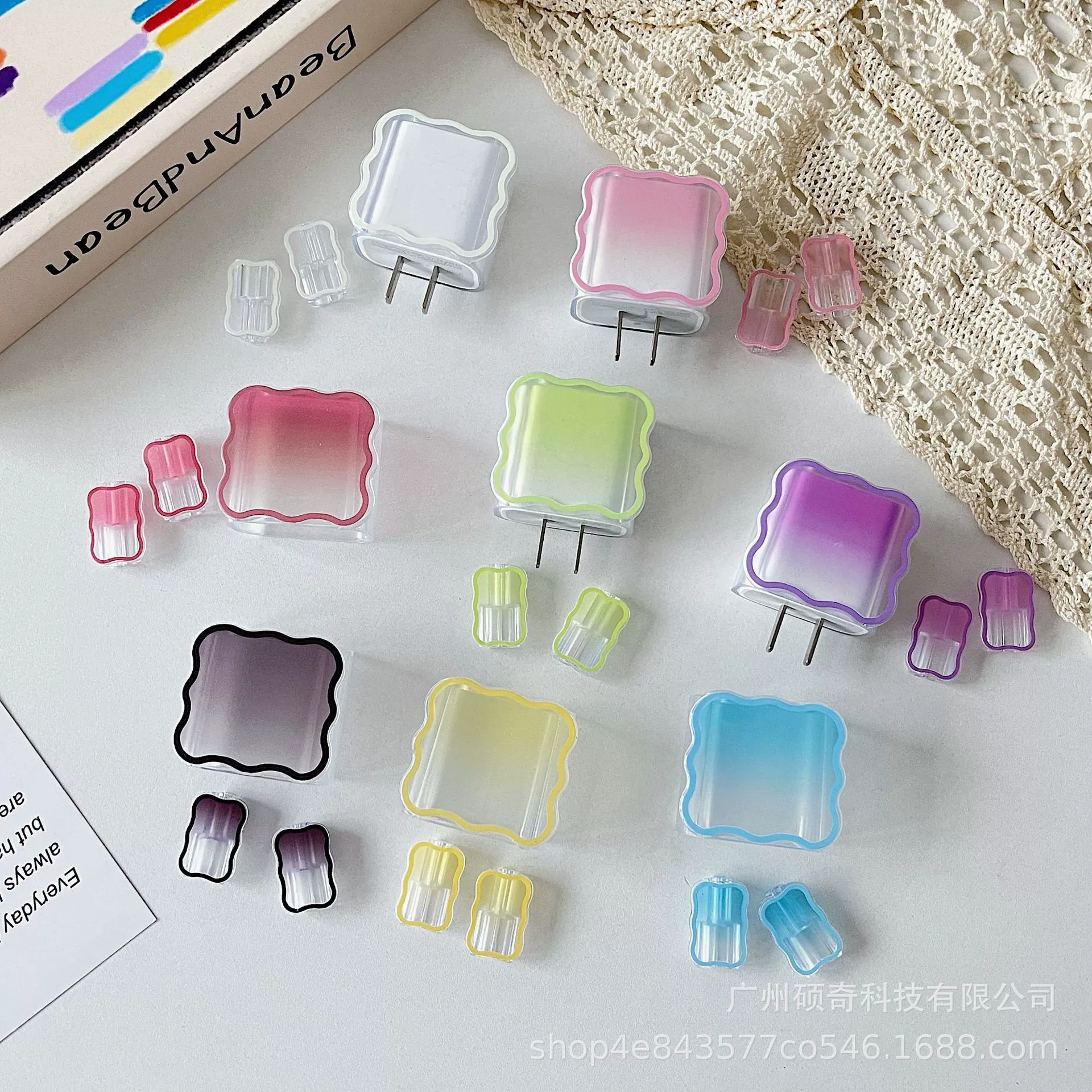 Применимо для Apple 20W волновая зарядная головка чехол iPhone14/13/12 Прозрачный держатель для передачи данных TPU корпус