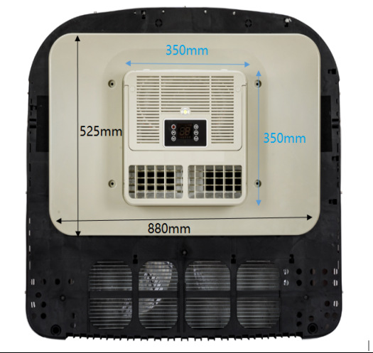 12v24v parking air conditioner for light trucks, specialized parking air conditioner for trucks, dual-use for cooling and heating, integrated unit for RV modification with sunroof