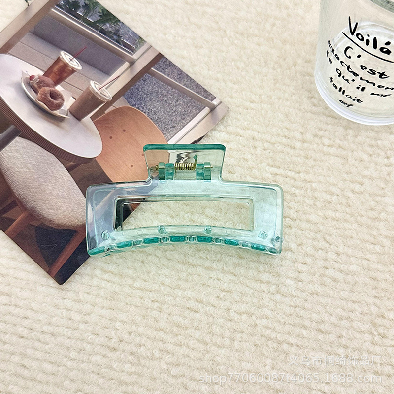 Gran clip de tiburón para el cabello, agarre fuerte, estilo simple y elegante, accesorio trasero para mujeres, proveedor directo de Yiwu