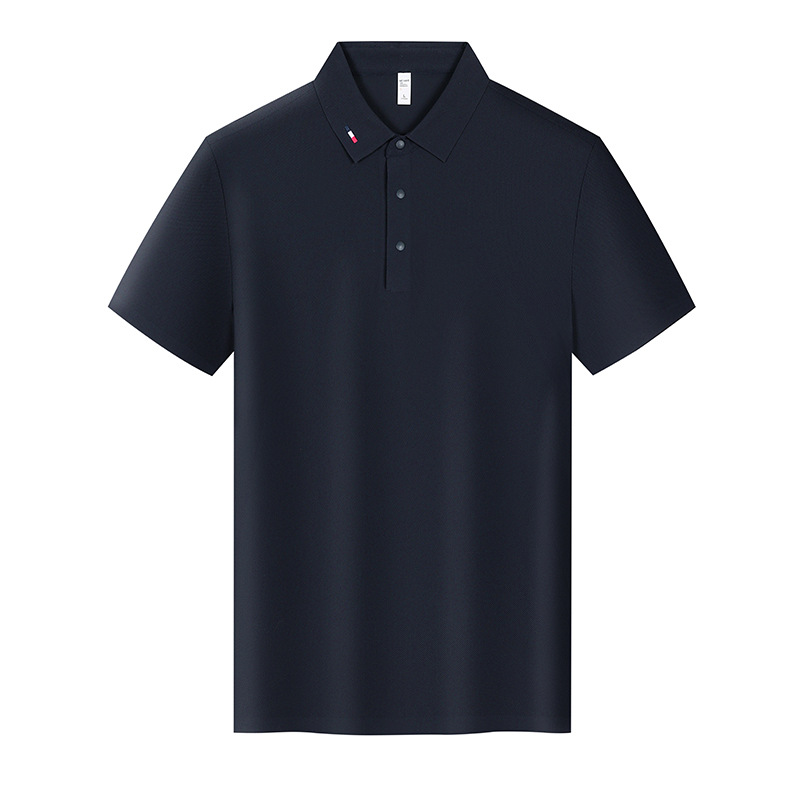 Camiseta de solapa de manga corta de golf que no deja marcas Camiseta de polo para hombre de lujo ligero de alta gama Camiseta de polo de secado rápido deportiva personalizada