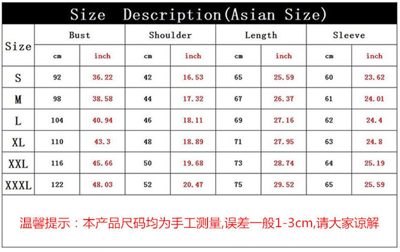 卫衣尺码表_副本