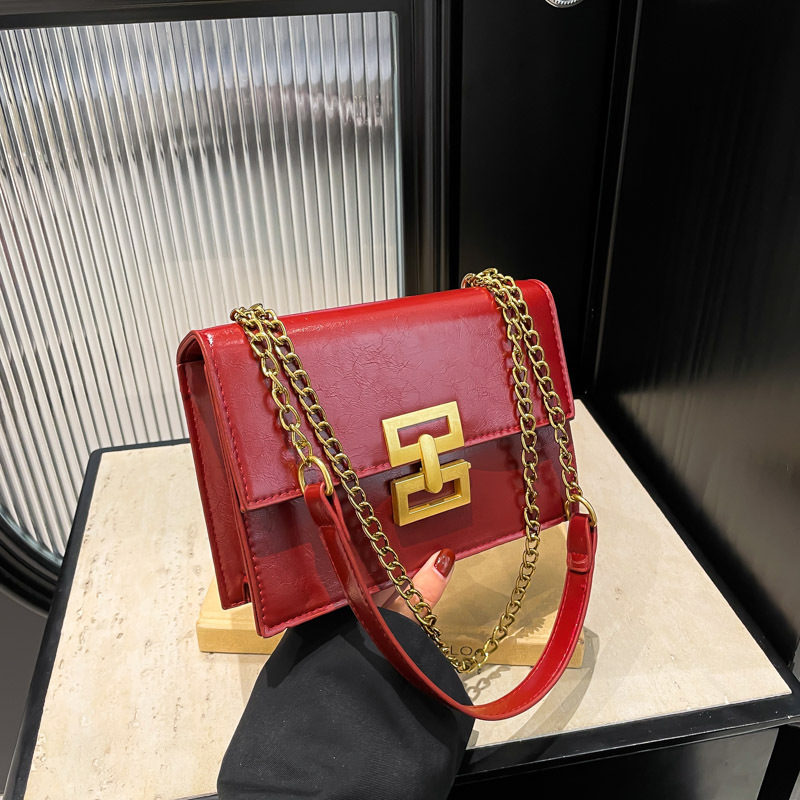 2025 nueva tendencia bolso de hombro europeo y americano bolso de mujer retro cadena de moda bolso pequeño bloqueo textura mochila