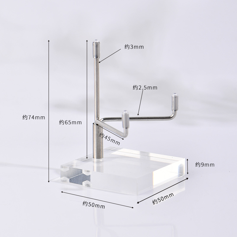 Brújula acrílica 50 mm (plata)