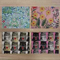 A5L歐式動物棉麻餐墊杯墊茶杯墊布藝棉麻隔熱煙灰缸墊茶墊碗墊餐