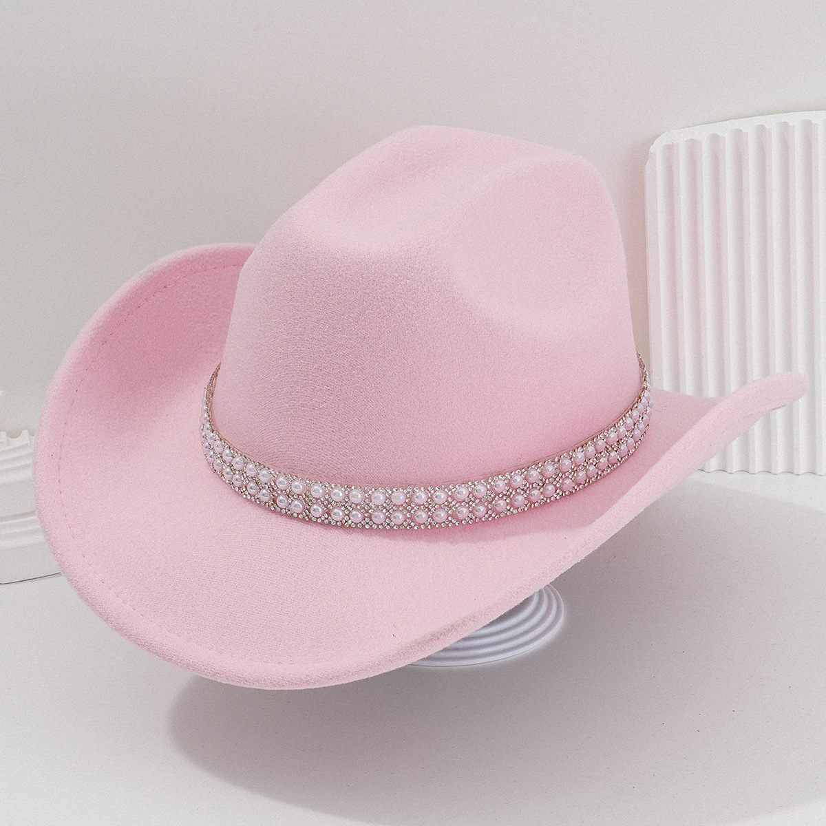 Sombrero de Vaquero para Novia de Poliéster Térmico para Bodas y Conciertos image 11