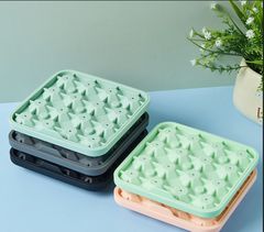 廠家推薦16鑽石硅膠冰格製冰冰球夏季調酒冰格廚房硅膠製冰模具