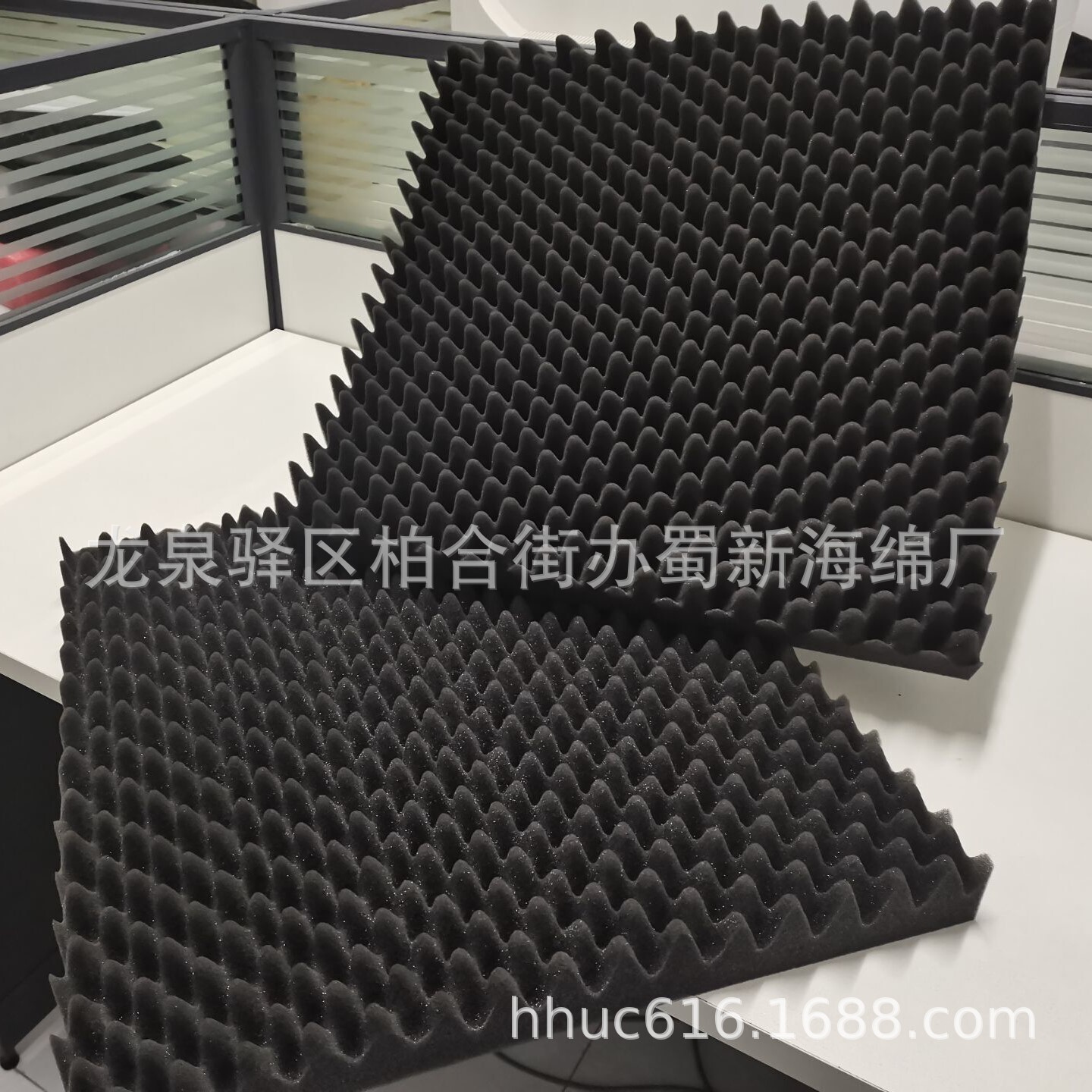 铝箱配套上盖鸡蛋棉/波纹聚氨酯减震海绵/箱子内托产品防护海绵