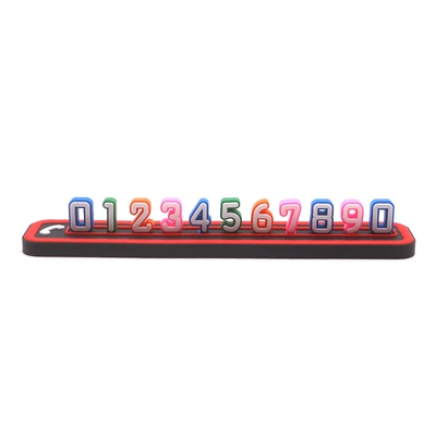 New Bevis 4D Simple Parking Nömrəli dayanma kartı - 4d-simple-parking-card-red