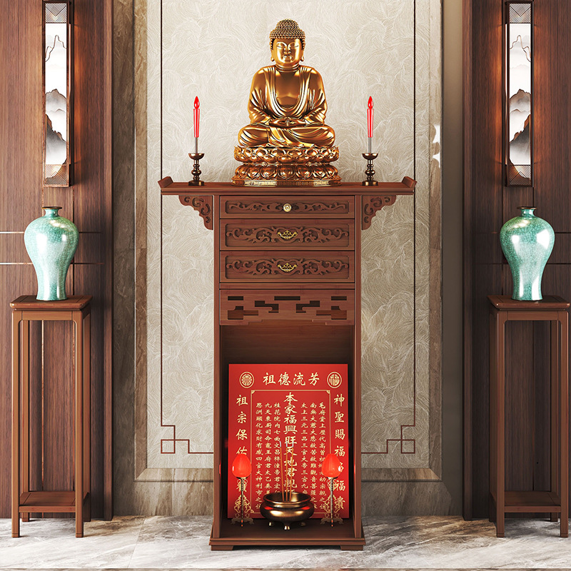 Home Simple Modern Entrance Table Tribute Table Buddha-offering Table New Chinese-style Buddha Table Entrance Cabinet