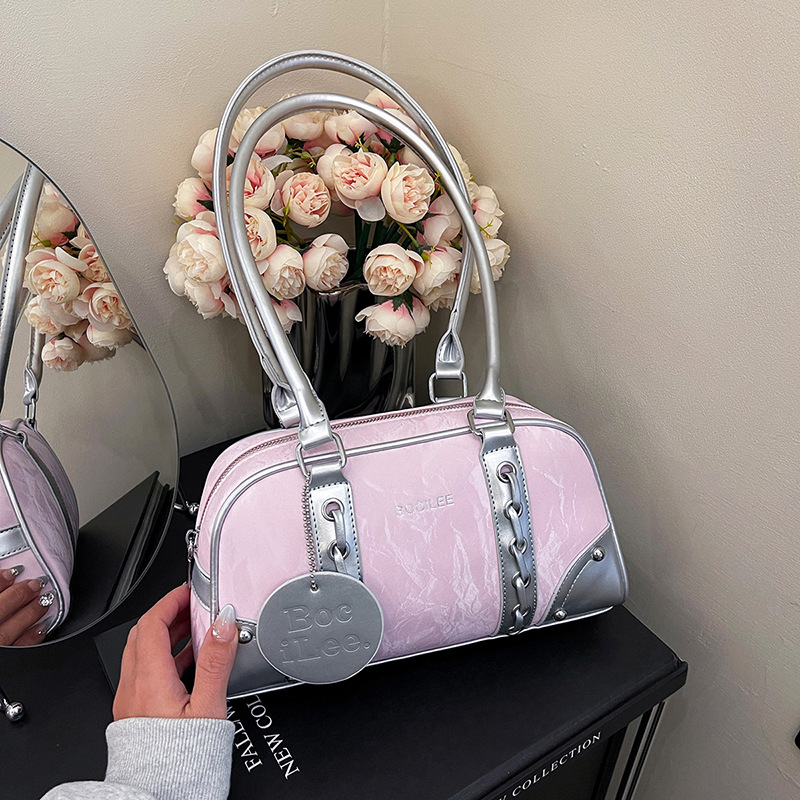 Primavera coreana popular bolso de brazo universal nuevo estilo de moda contra el color de la bolsa de hombro casual de Boston