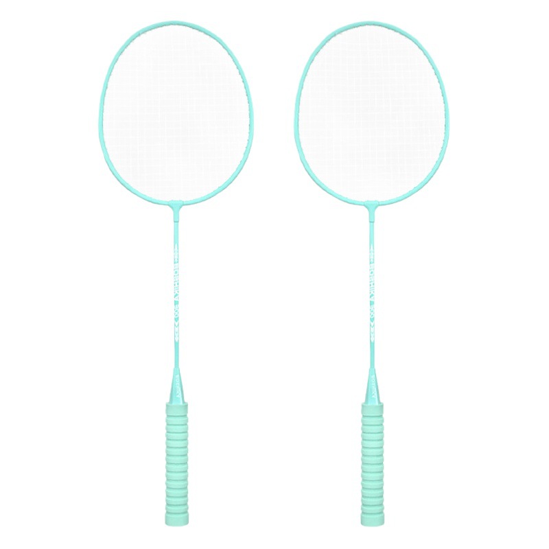 Boshika al por mayor raqueta de bádminton adulto doble raqueta traje de aspecto alto Macaron color esponja mango generación raqueta de Bádminton
