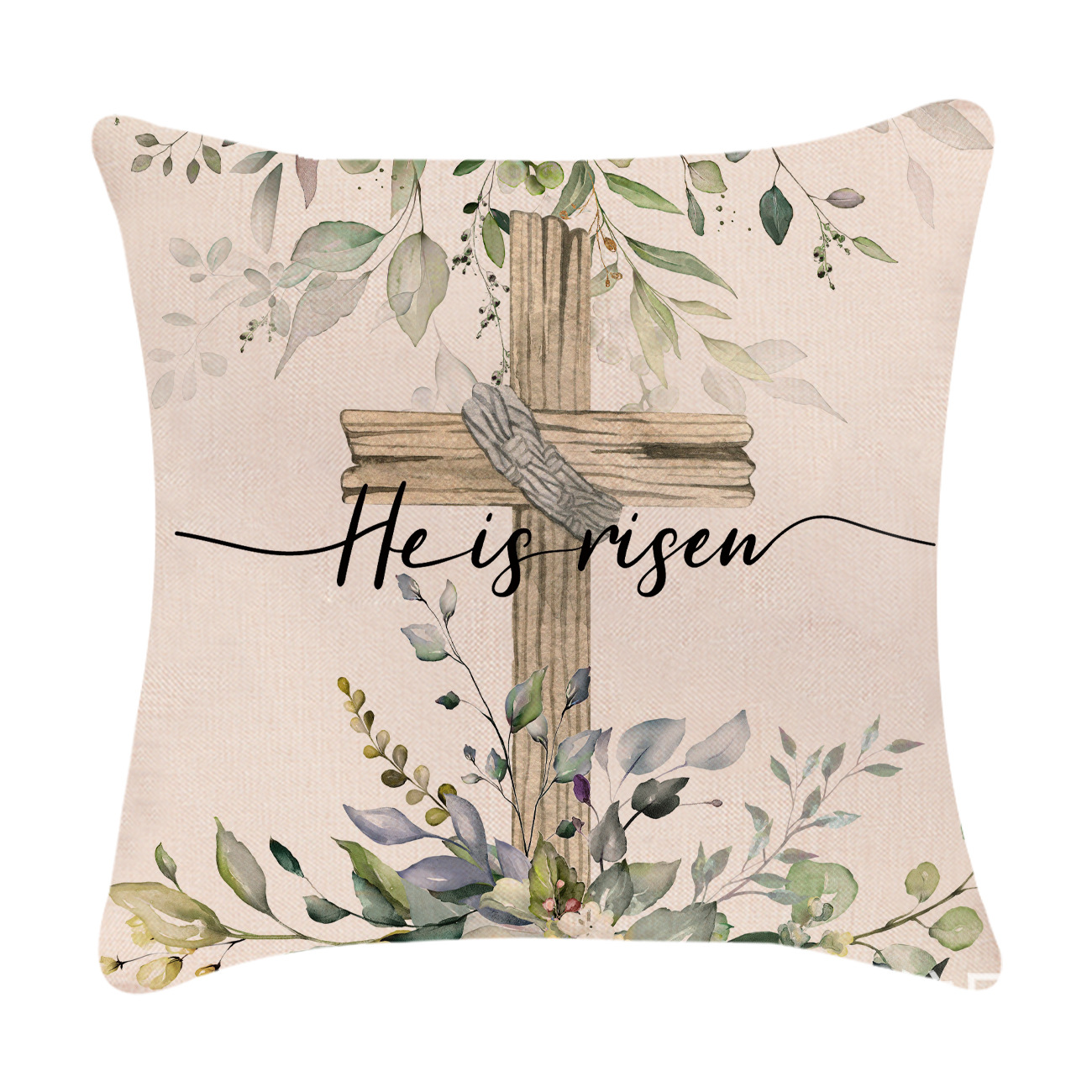 Easter Simple Style Rabbit Letter Linen Pillow Cases Couch & Sofa Decor display picture 35