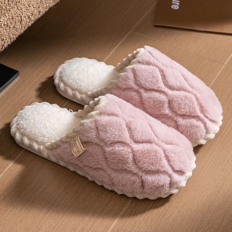 慈溪棉拖鞋女士春秋冬天居家用室内防滑家居保暖情侣冬季毛毛绒男|undefined